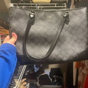 Black barely used coach bag